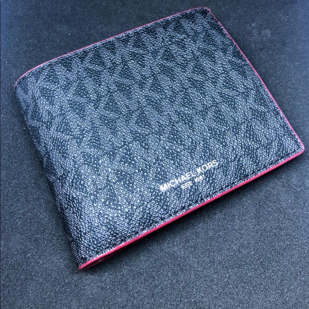 👔Michael KORS logo Bullfold Wallet